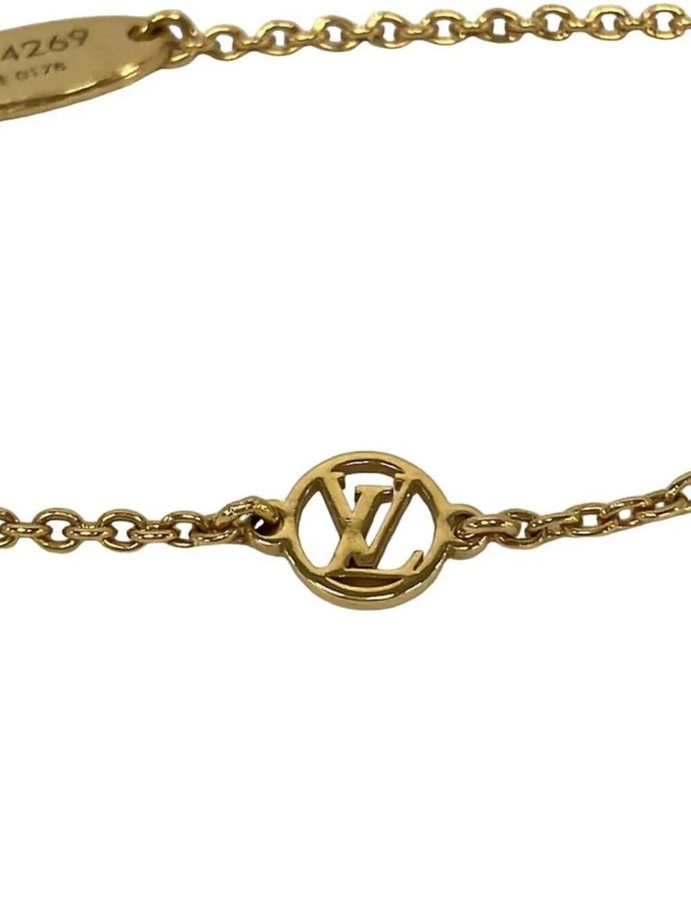 LOUIS VUITTON Brass Essential V Guilloche M64269 Gold - LE0178 Bracelet - Picture 7 of 7